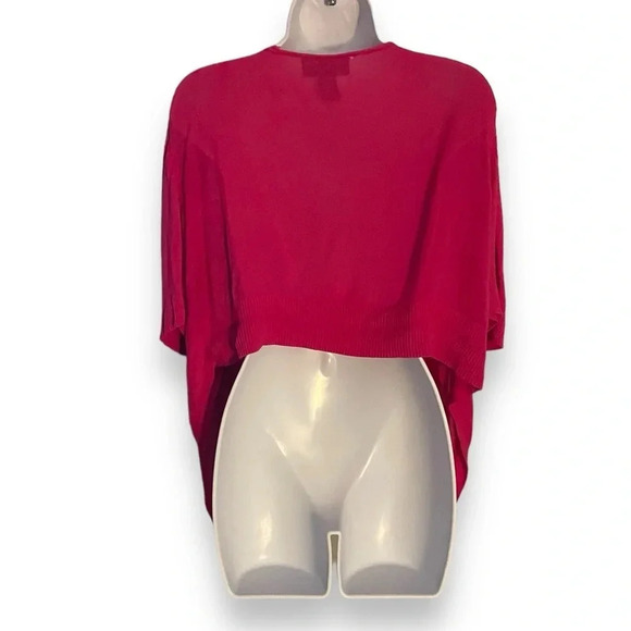 Lane Bryant Vibrant Pink Open-Front Cardigan, Plus Size 18/20 - Picture 7 of 8